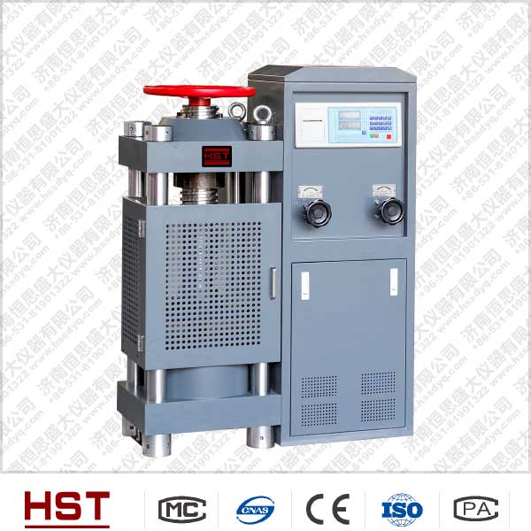 YES路面磚壓力試驗機，燒結(jié)路面磚壓力試驗機